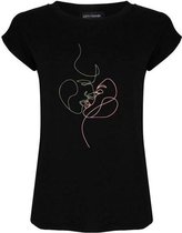 Lofty Manner T-shirt Tee Zoe Mo62 Black Dames Maat - S