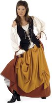 Boeren Tirol & Oktoberfest Kostuum | Landelijke Middeleeuwse Boerin Geertruida | Vrouw | Maat 42 | Carnavalskleding | Verkleedkleding