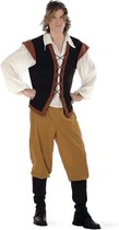 Limit - Boeren Tirol & Oktoberfest Kostuum - Landelijke Middeleeuwse Boer Gerbrandus - Man - bruin - Maat 60 - Bierfeest - Verkleedkleding