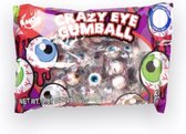 Halloween oogballen snoep - traktatie - verpakte snoepjes - griezel candy - 280 g