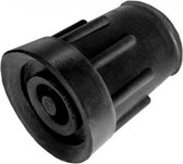 Comforthulpmiddelen Kruk- en stokdoppen - 19 mm zwart - Diameter 30 mm-hoogte 40 mm