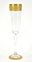 By Roon - Luxoria - champagne - kristal champagne glazen - champagne glas- Wit -20cl- 2 stuks- champagne glas - 200ml -champagneglazen-kristal glasservies