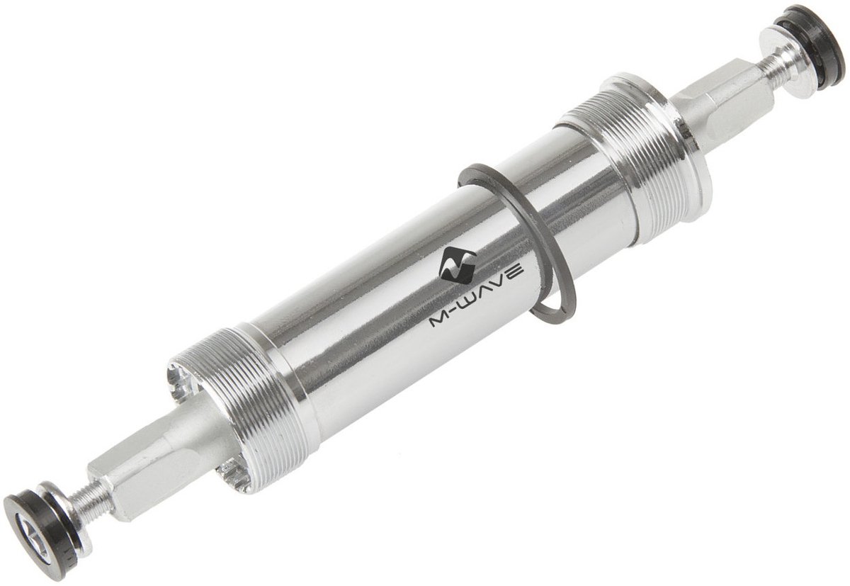 M-Wave Trapas voor fatbike - 179.5 mm - 120 mm BSA - vierkante bevestiging - zilver