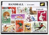 Handbal – Luxe postzegel pakket (A6 formaat) : collectie van 25 verschillende postzegels van handbal – kan als ansichtkaart in een A6 envelop - authentiek cadeau - kado - geschenk - kaart - handbalsport - Nederland - handballers - Max Heiser - NHV