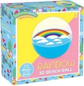 strandbal Regenboog 3D 30 cm vinyl