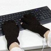 GEAR 3000® handschoenen - zonder vingers - verwarmd - winter - handverwarmer - usb - zwart