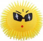 pufferbal emoji bril geel 15 cm