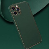 JPM Iphone 12 Pro Max  Green Kunlst  Leather Case