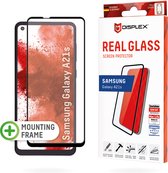 Displex Screenprotector Real Glass Full Cover voor de Samsung Galaxy A21s