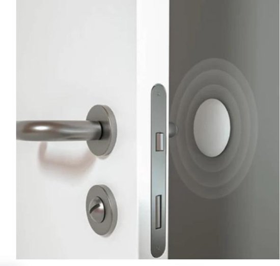 FSW-Products - Zelfklevende deurbeschermers - 2 Stuks - Wit - 4cm dia - Deurbescherming - Deurstoppers - Muurbeschermer - Muurbescherming - Deurstoppers - Siliconen deurstoppers - Deurklink buffers - Deurklink - Flexibel - Stootrubber deur