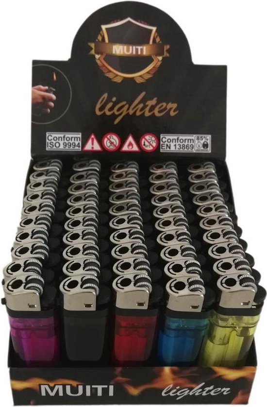 150 stuks wegwerp aanstekers lighters div kleuren | bol.com