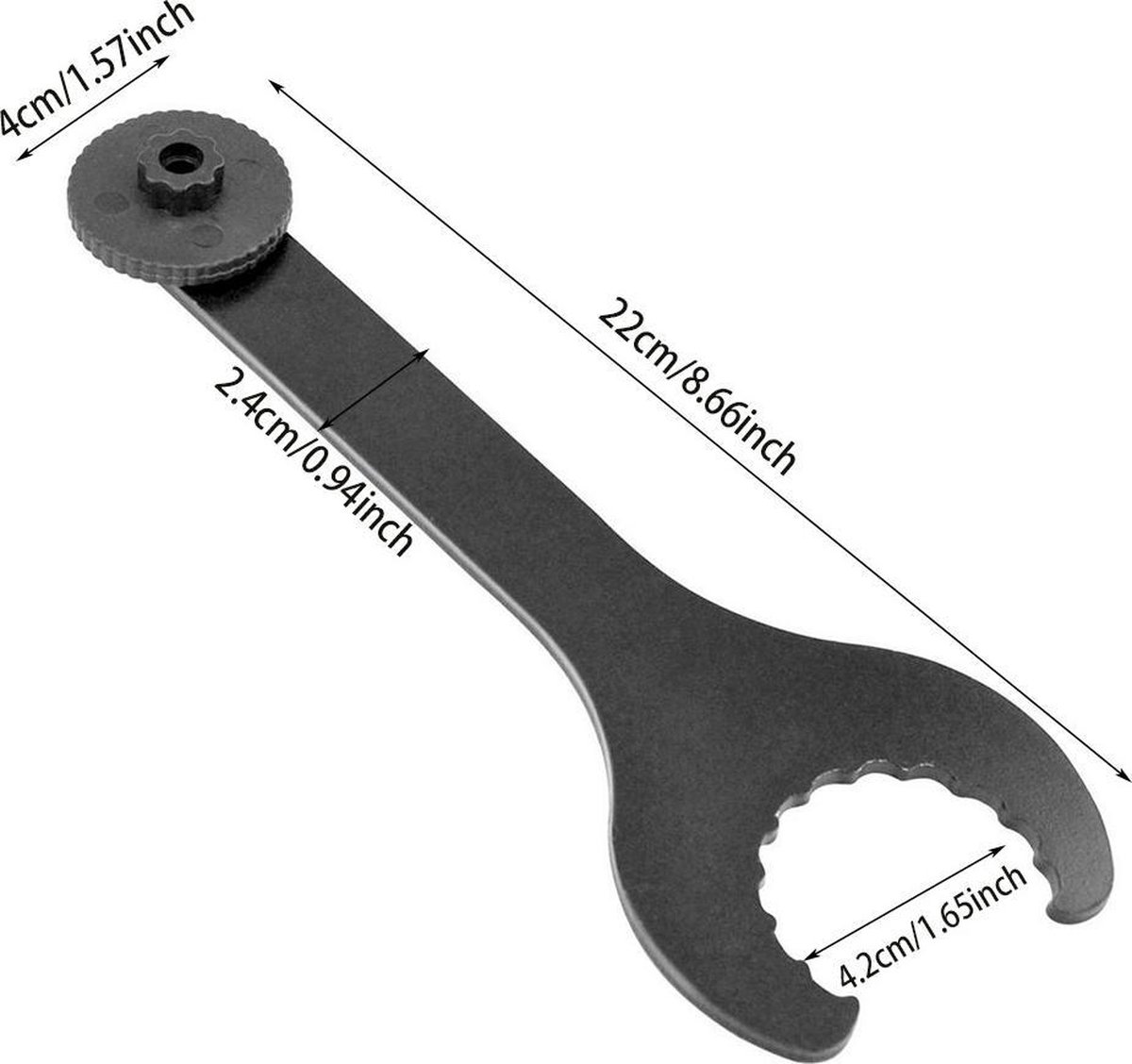 Clé de pédalier BSA - Comprend un outil pour boulon à manivelle Hollowtech