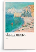 Walljar - Claude Monet - The Beach - Muurdecoratie - Poster
