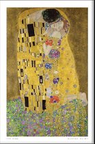 Walljar - Gustav Klimt - De Kus - Muurdecoratie - Canvas schilderij