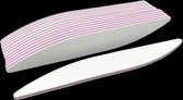 Professionele EVA nagelvijlen S-Vormig | 100/180 Grit Met Witte Kern | 10 stuks