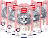 Wanpy Creamy Lickable Treats Tonijn en Garnaal - Voordeelbundel 5 Stuks - Kattensnack