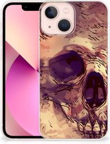 Silicone Back Case Geschikt voor iPhone13 mini GSM Hoesje Skullhead
