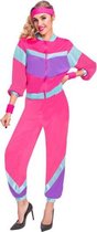 trainingspak jaren 80 polyester roze maat S