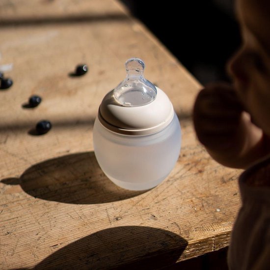 Silicone Babyfles 150 ml (05 Oz) Sand - Elhée — afbeelding 2