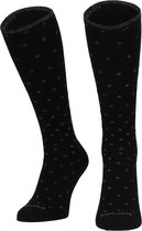 Sockwell On The Spot Dames Compressiekousen Klasse 1 Black Sparkle | Zwart | Bamboe | Maat 35-38
