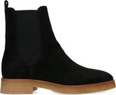 Manfield - Dames - Zwarte suède chelsea boots - Maat 41