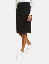 TAIFUN Dames Kokerrok met comfortabele stretch Schwarz-46