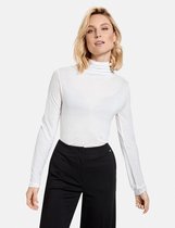 TAIFUN Dames Longsleeve met turtleneck Offwhite-48