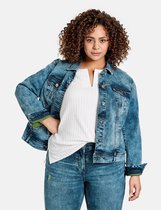 SAMOON Dames Denim jack Blue Denim-56