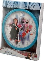 wandklok klok Frozen II meisjes 23 cm blauw