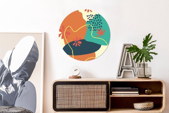 Wall Circle - Wall Circle Indoor - Summer - Formes - Pastel - ⌀ 60 cm - Décoration murale - Peintures Ronds