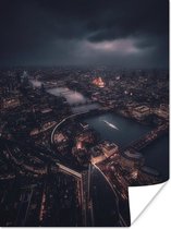 Affiche Londres - Ville - Nuit - 90x120 cm
