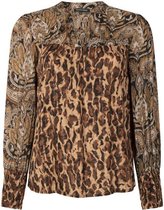 Tramontana | Top met Leopard Print Mix | Print Browns | Maat 38