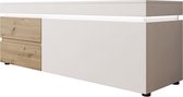 Meubella - TV-Meubel Lucas - Wit - Eiken - 150,5 cm