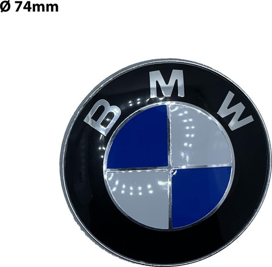 BMW logo / embleem voor motorkap en kofferklep - 74mm - 51148219237