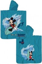 poncho Mickey Mouse 55 x 110 cm polyester blauw