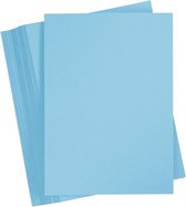 karton A4 hemelsblauw 100 vellen
