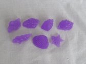 Wax melts Zeeschelpen 2 sets paars lavendelgeur