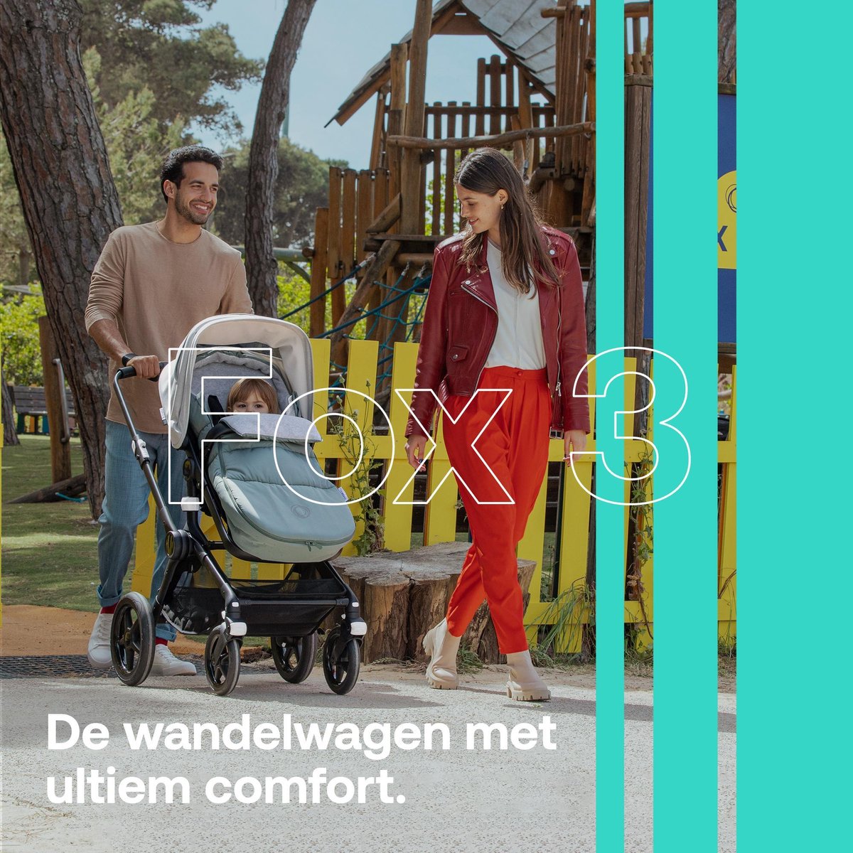 Bugaboo Fox 3 Kinderwagen 2-in-1 met Breezy Reiswieg - afbeelding 2