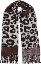 Sjaal Wooly Leopard Bruin