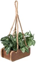 HANGENDE PLANTENBAK Recyclekrat NATURAL - 28X16X10 CM