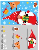 Raamstickers voor Kerst - Kerstfiguren - Raamdecoratie - Kerst Stickers - Kerstversiering - Diverse Stickers en maten - Raamsticker