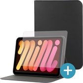 iPad Mini 6 Hoes - Book Case - Kunstleer - Met Screenprotector - Zwart