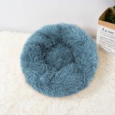 Viral Hondenmand - Superzacht en Luxe - Wasbaar - Donut - Fluffy - Hondenkussen - 40 cm - Blauw