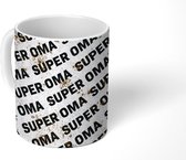 Mok - Koffiemok - Oma - Spreuken - Quotes - Super oma - Mokken - 350 ML - Beker - Koffiemokken - Theemok - Mok met tekst