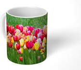 Mok - Een panorama van de tulpenvelden - 350 ML - Beker