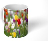 Mok - Koffiemok - Bloemen - Kleuren - Lente - Mokken - 350 ML - Beker - Koffiemokken - Theemok