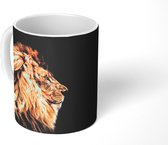 Mok - Leeuwen - Profiel - Bruin - 350 ML - Beker