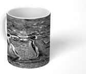 Mok - Drie magelhaenpinguïns - zwart wit - 350 ML - Beker