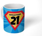 Mok - Koffiemok - Verjaardag cadeau - 21 jaar - Cape - Mokken - 350 ML - Beker - Koffiemokken - Theemok