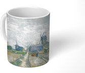 Mok - Koffiemok - Montmartre: molens en moestuinen - Vincent van Gogh - Mokken - 350 ML - Beker - Koffiemokken - Theemok